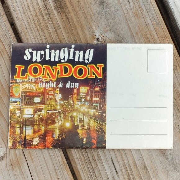 Vintage Swinging London Pictorial Postcard Book of 6 double sided photos - Picture 1 of 6